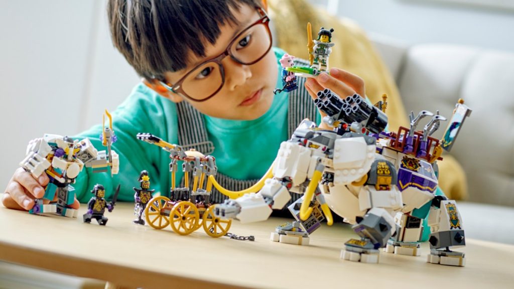 LEGO Monkie Kid 80043 Yellow Tusk Elephant lifestyle featured 1024x576