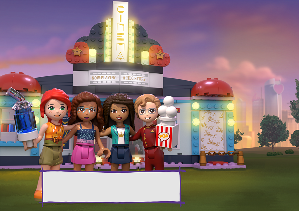 lego vip postcards friends background