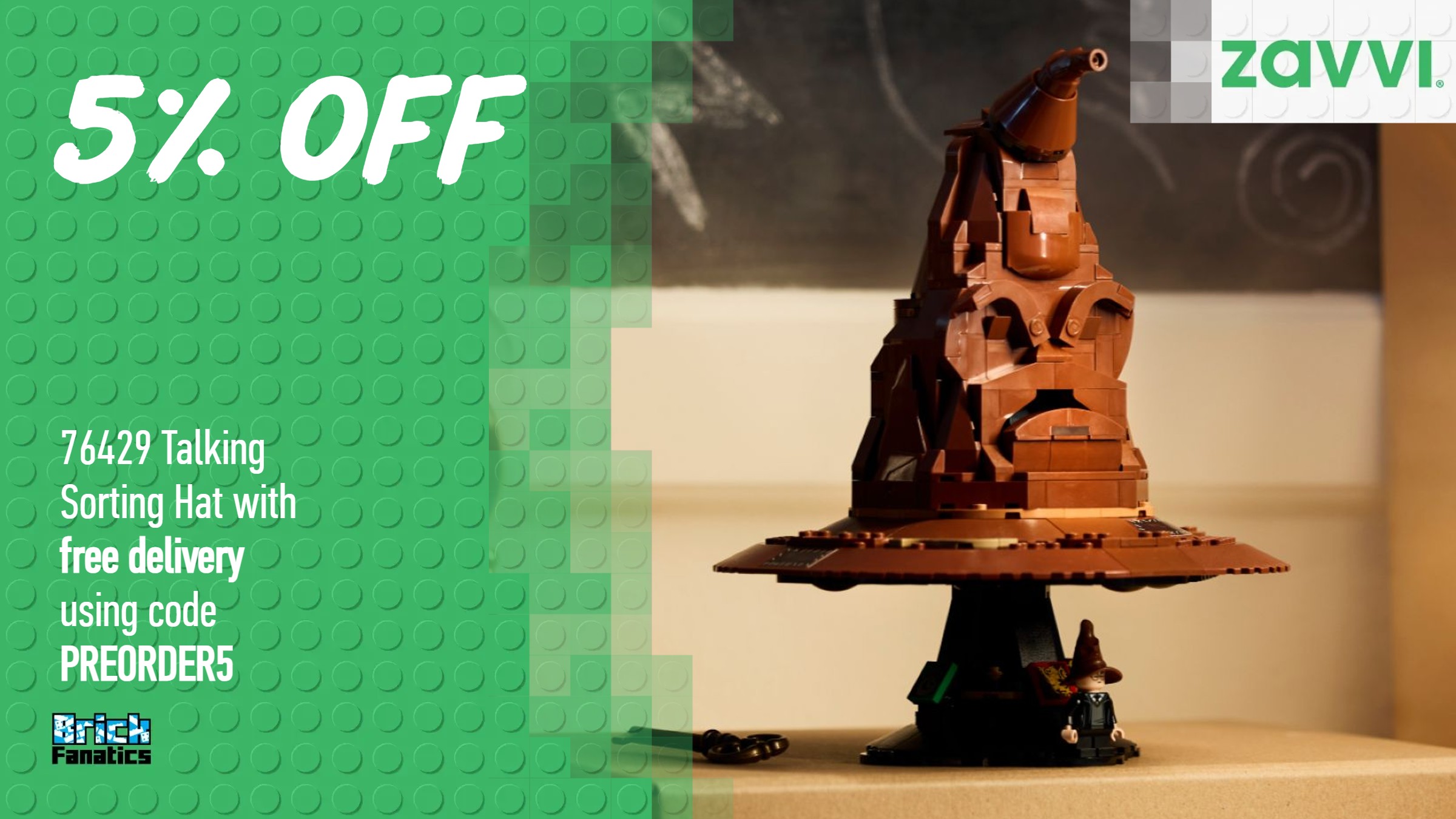 Save on LEGO Harry Potter Talking Sorting Hat when you pre-order today