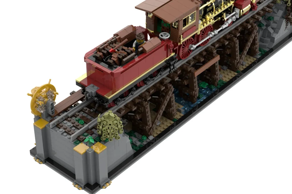 LEGO Ideas 1800s Railroading Bridges and Engines 6 1024x683