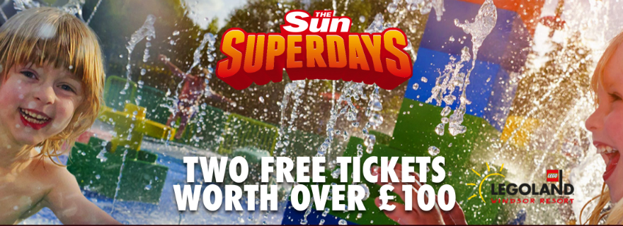 2 free tickets for LEGOLAND with The Sun