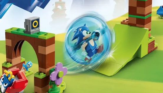 LEGO Sonic the Hedgehog 76990 Sonics Speed Sphere Challenge play feature 3