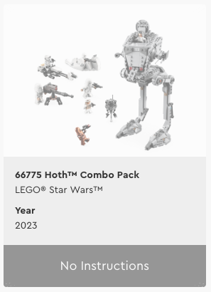 LEGO Star Wars 66775 Hoth Combo Pack 1