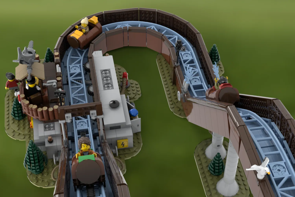 LEGO Ideas Working Log Flume 9 1024x683