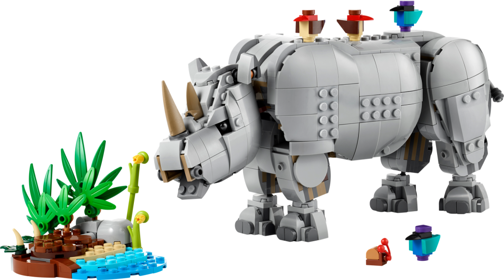 LEGO Creator 3 in 1 31171 Wild Animals Majestic Rhino with Birds 14 1024x569