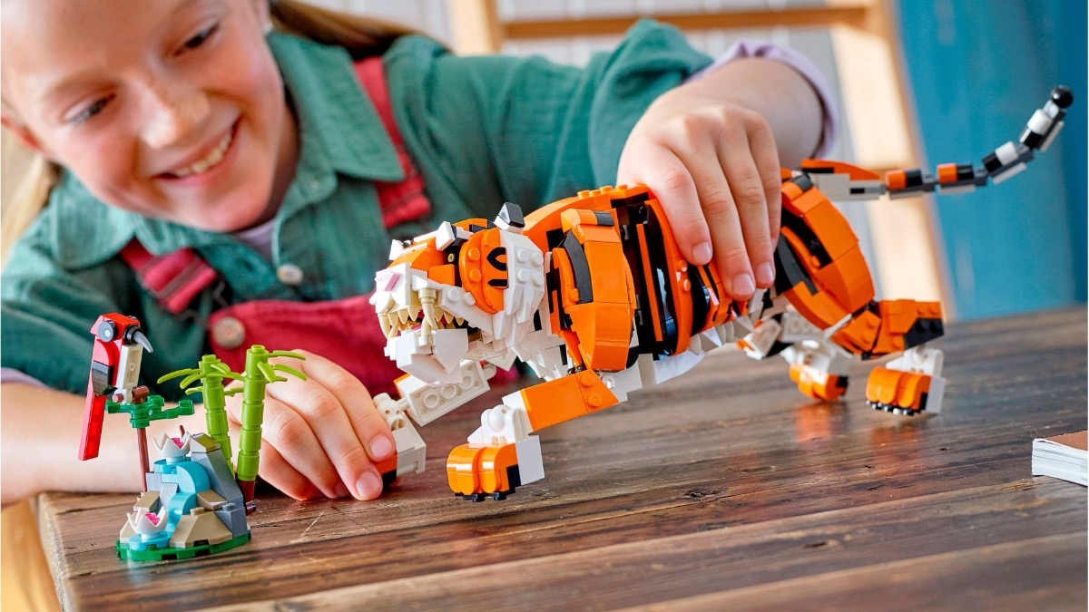 Third off LEGO 31129 Majestic Tiger in the John Lewis LEGO sale