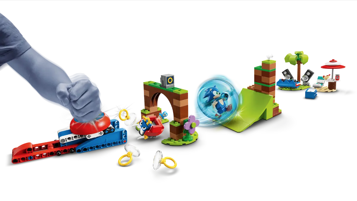LEGO Sonic the Hedgehog 76990 Sonics Speed Sphere Challenge play feature 1