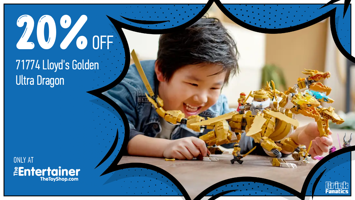 Fly over to The Entertainer for 20% off 71774 Lloyd's Golden Ultra Dragon