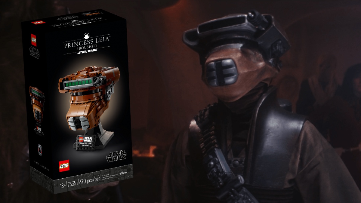 Comparing LEGO Star Wars 75351 Princess Leia (Boushh) Helmet to Boushh’s helmet