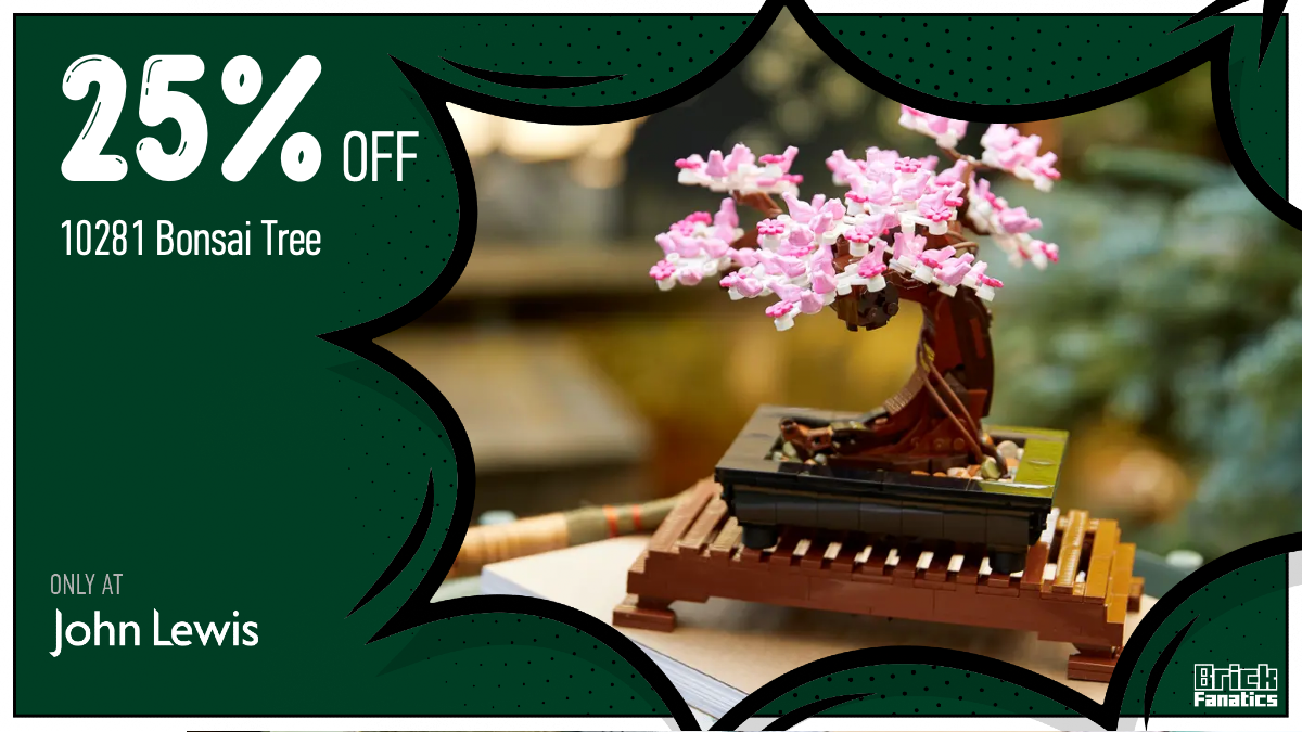 Prune down prices with a huge saving on LEGO Icons 10281 Bonsai Tree