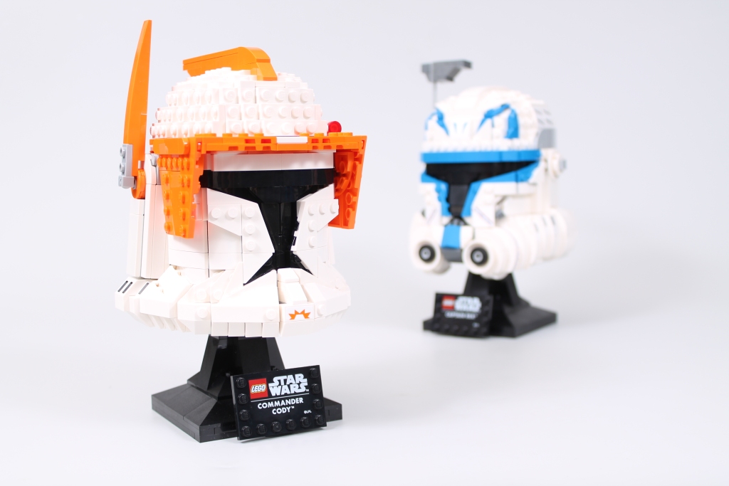 LEGO Star Wars 75349 Captain Rex Helmet 75350 Clone Commander Cody Helmet review comparison 5 1024x683
