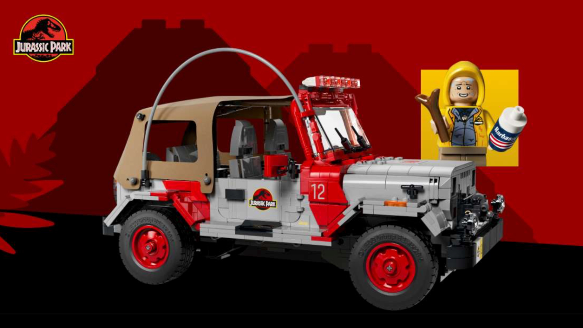 Check out LEGO Jurassic Park Jeep Wrangler's new parts and recolours