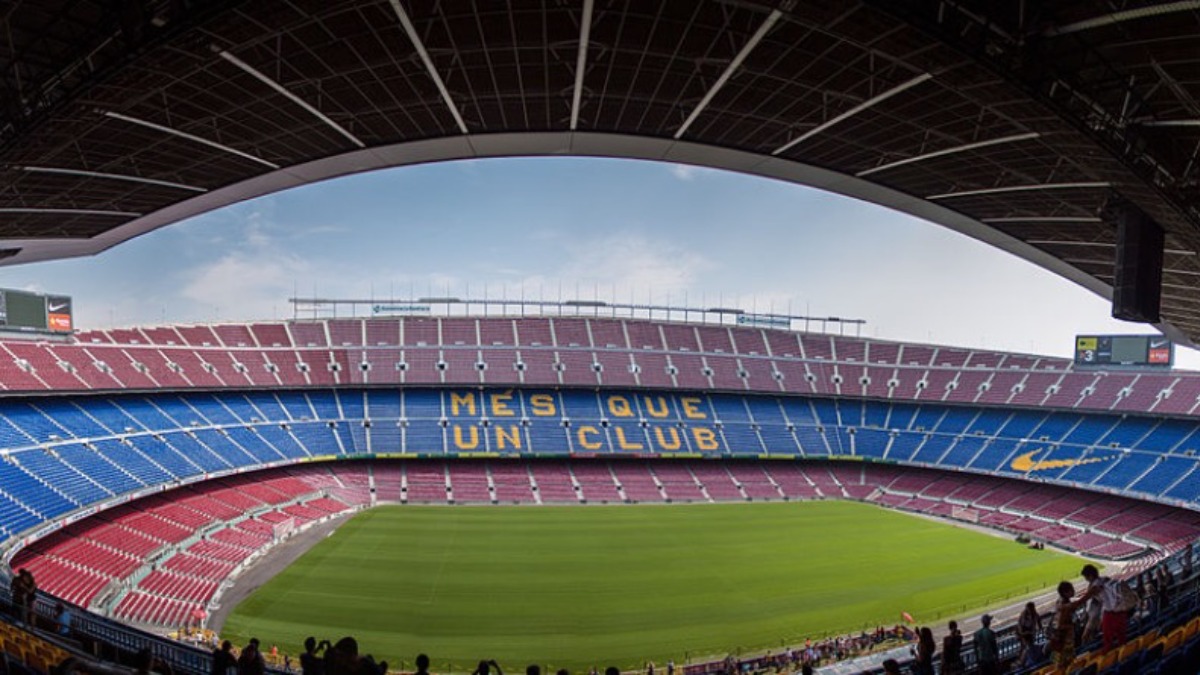 LEGO has just released a teaser for rumoured FC Barcelona set