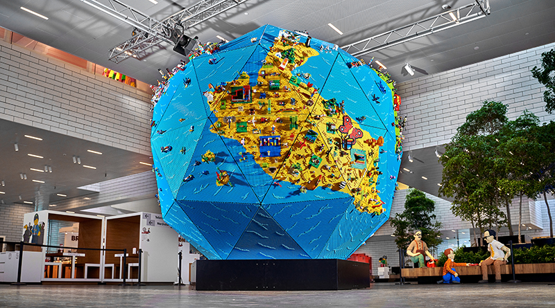 Giant LEGO globe unveiled as kids Rebuild the World