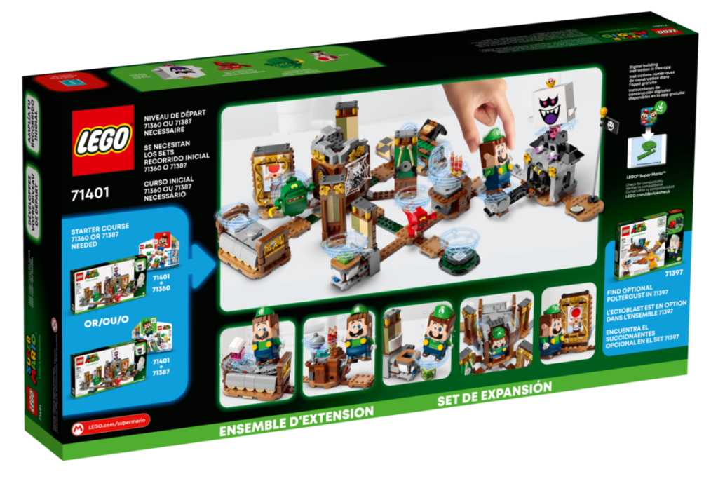 LEGO Super Mario 71401 Luigis Mansion Haunt and Seek Expansion Set box back 1024x686