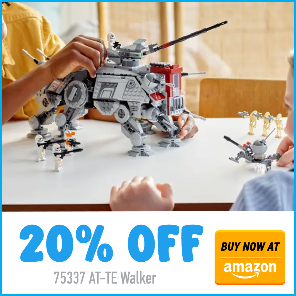 LEGO Star Wars 75337 AT TE Walker Amazon 20 off deal card