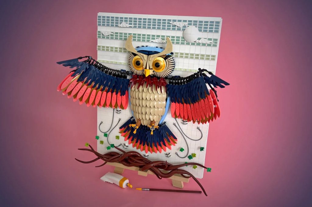 LEGO Ideas The Owl 3D Painting 1 1024x682