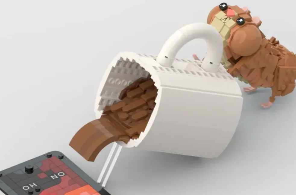 LEGO Ideas cat challenge hamster coffee SenseiGentleRhino103