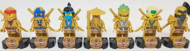 lego ninjago golden minifigures ashnflash