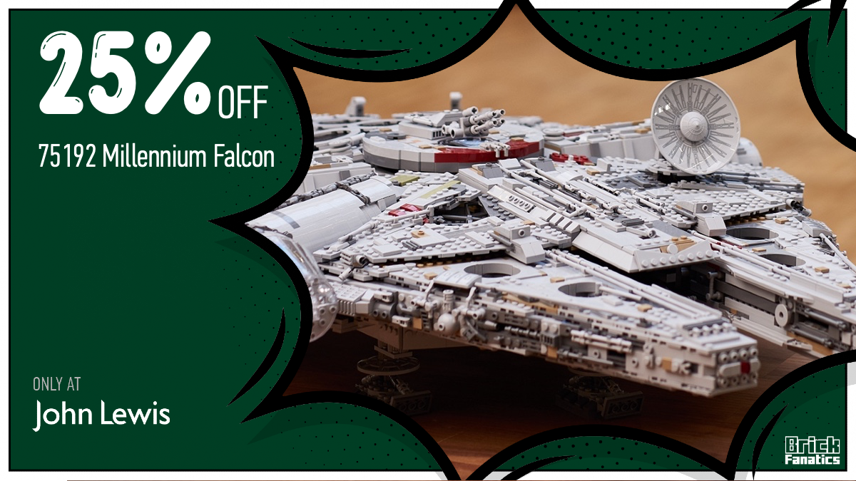 LEGO Star Wars 75192 Millennium Falcon back in stock at John Lewis