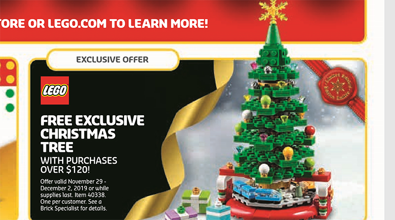Free LEGO 40338 Christmas Tree for Black Friday 2019