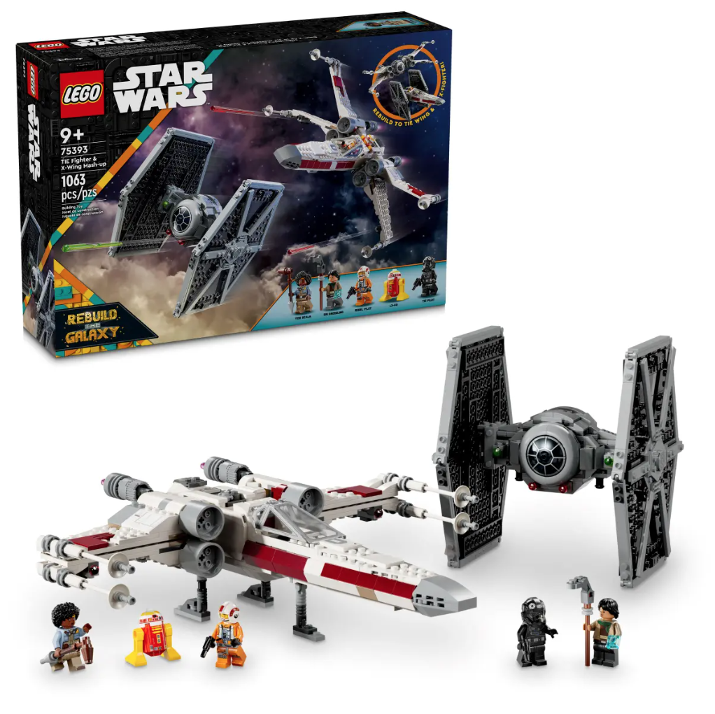 LEGO Star Wars 75393 TIE Fighter X Wing Mash up 2