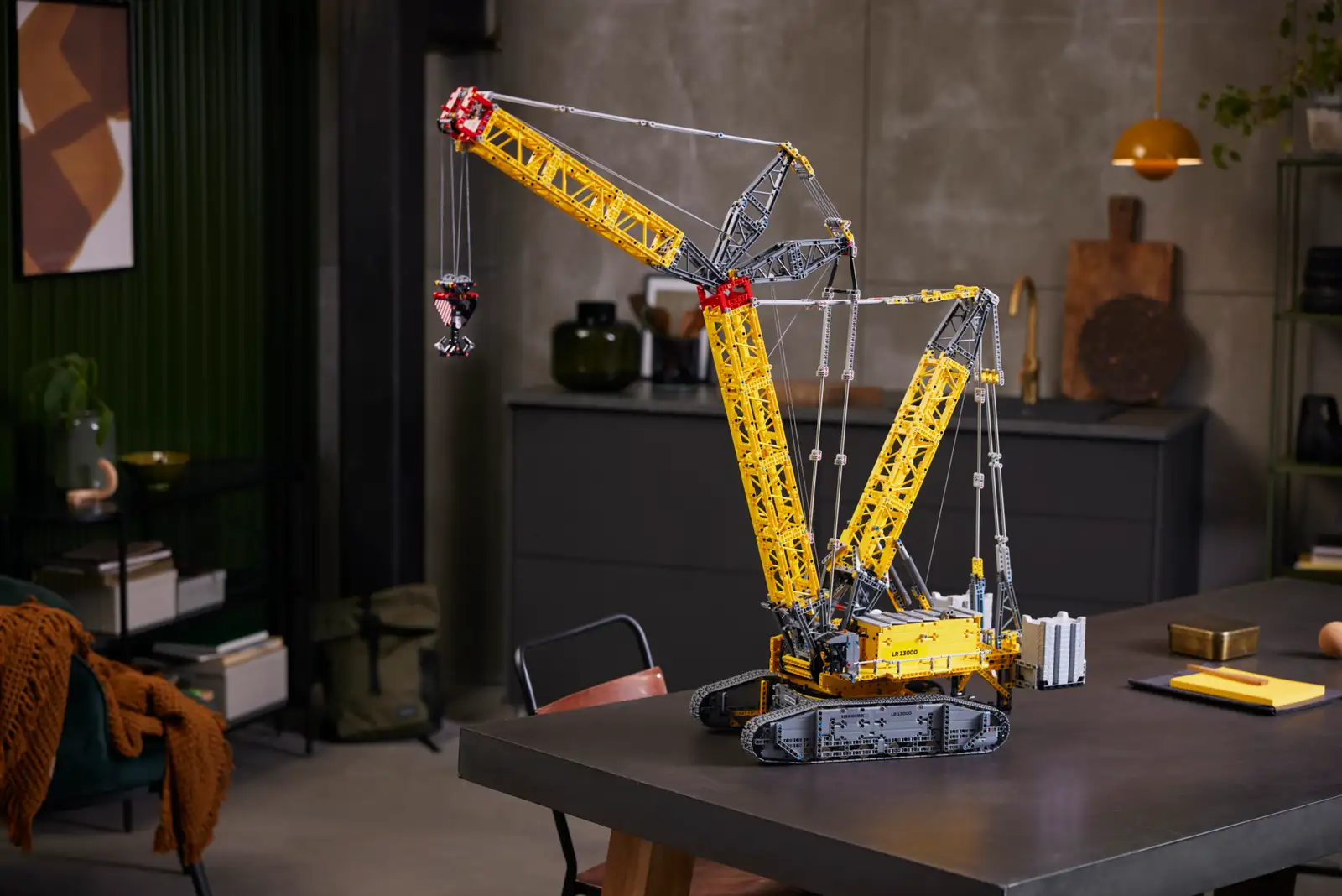 LEGO Technic 42146 Liebherr Crawler Crane LR 13000 compared to the real deal