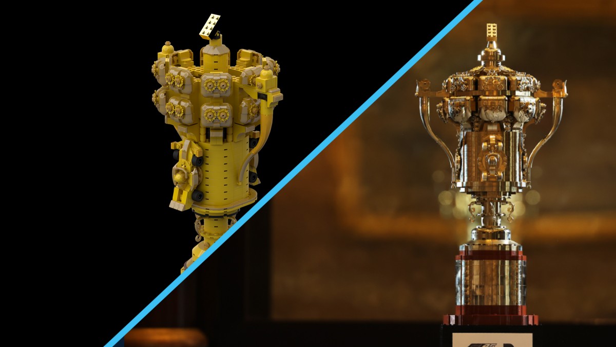 You can make your own LEGO Formula 1 trophy at home