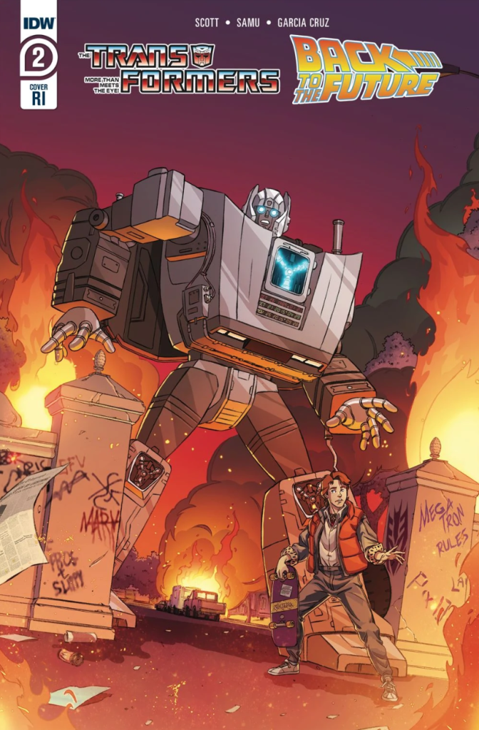 Back to the future comic Transformers 672x1024
