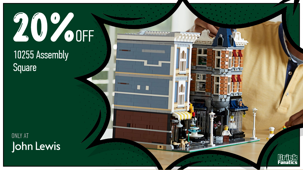 Grab 10255 Assembly Square with huge discount in John Lewis LEGO sale