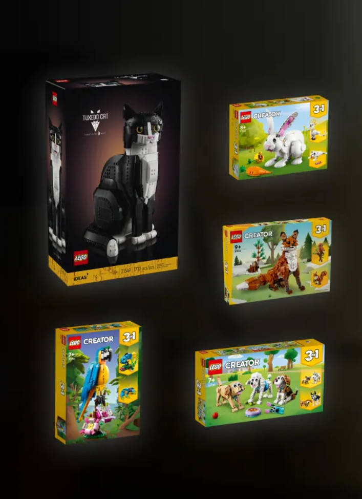 LEGO Ideas pets in play 21349 tuxedo cat challenge runner up prize