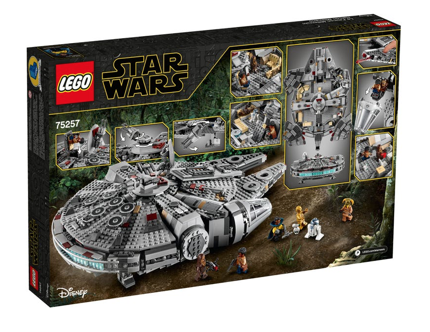 75257 Millennium Falcon box back