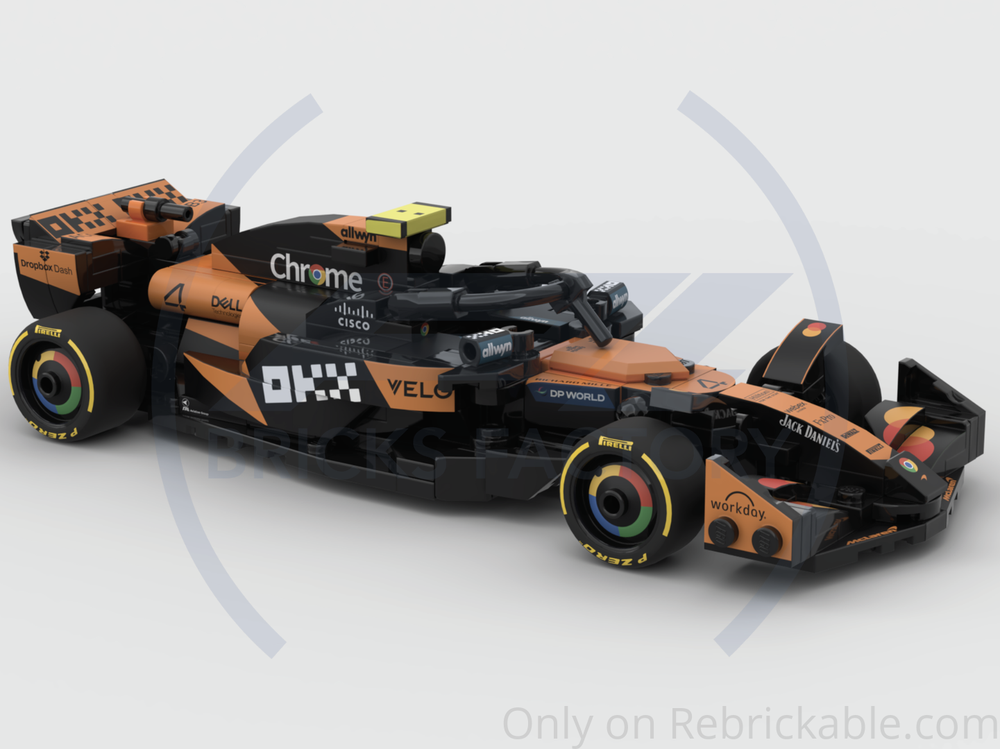 f1 mclaren mcl39 pit lane bricks factory