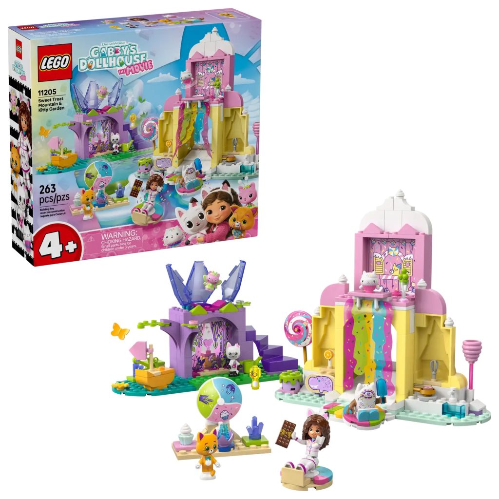 LEGO Gabbys Dollhouse 11205 Sweet Treat Mountain Kitty Garden 2 1024x1024