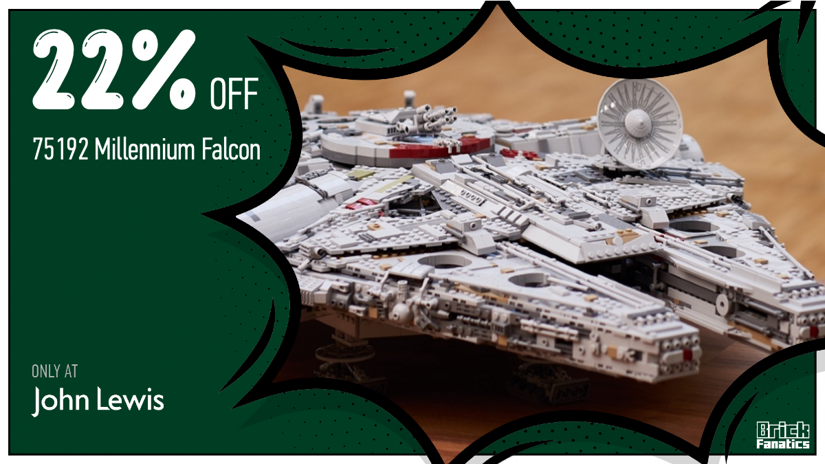 Huge double discount on LEGO Star Wars UCS 75192 Millennium Falcon at John Lewis