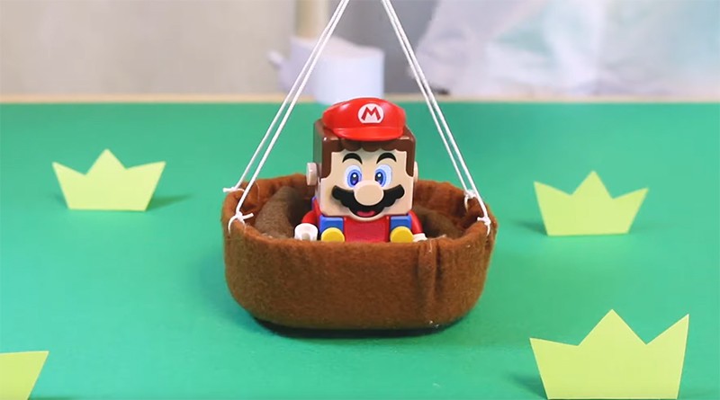 Playing LEGO Super Mario without any bricks