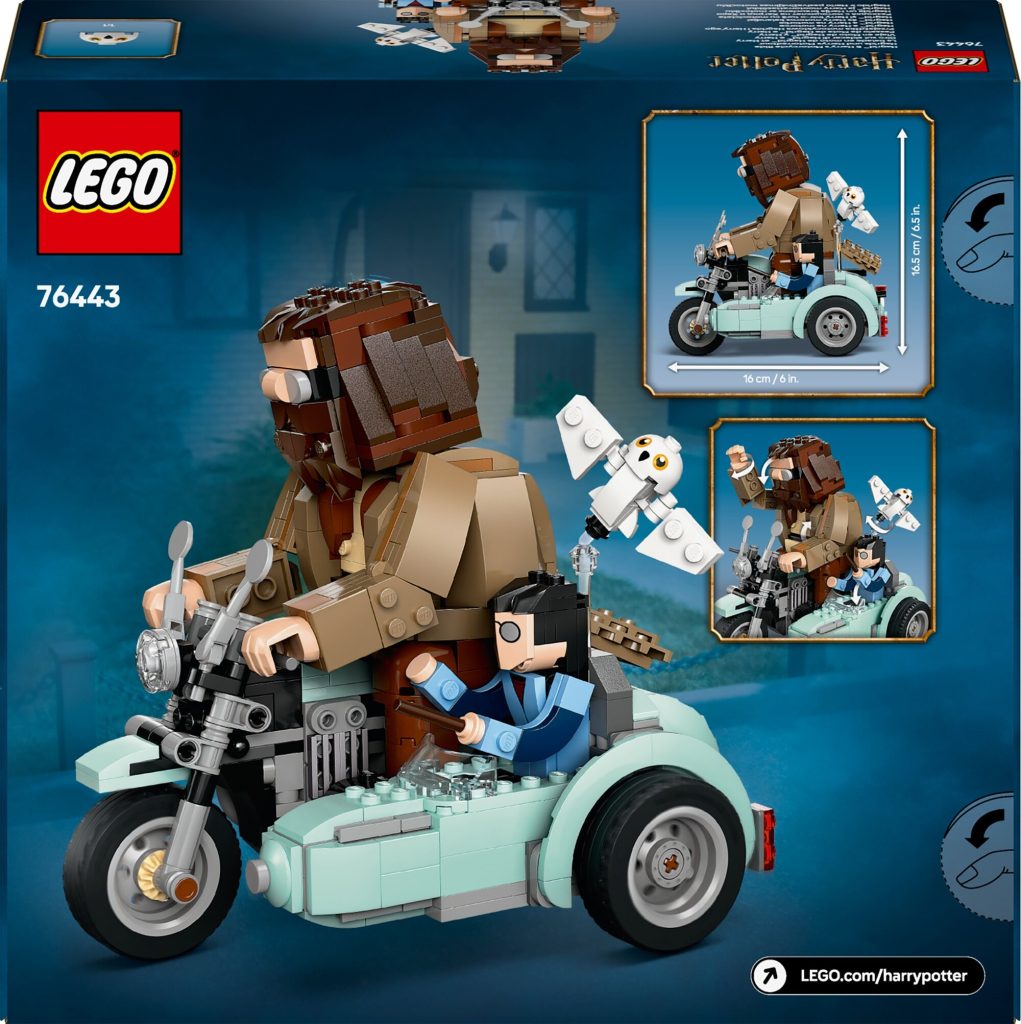 LEGO 76443 Harry Potter Przejazdzka motocyklowa Hagrida i Harryego opakowanie tyl 1021x1024