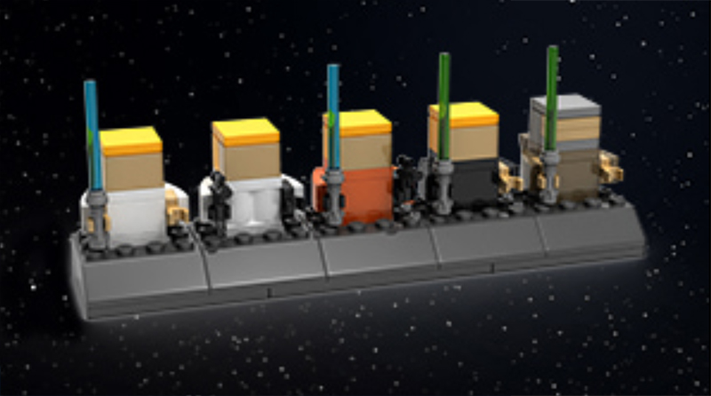 LEGO Star Wars Luke Skywalker timeline make and take instructions