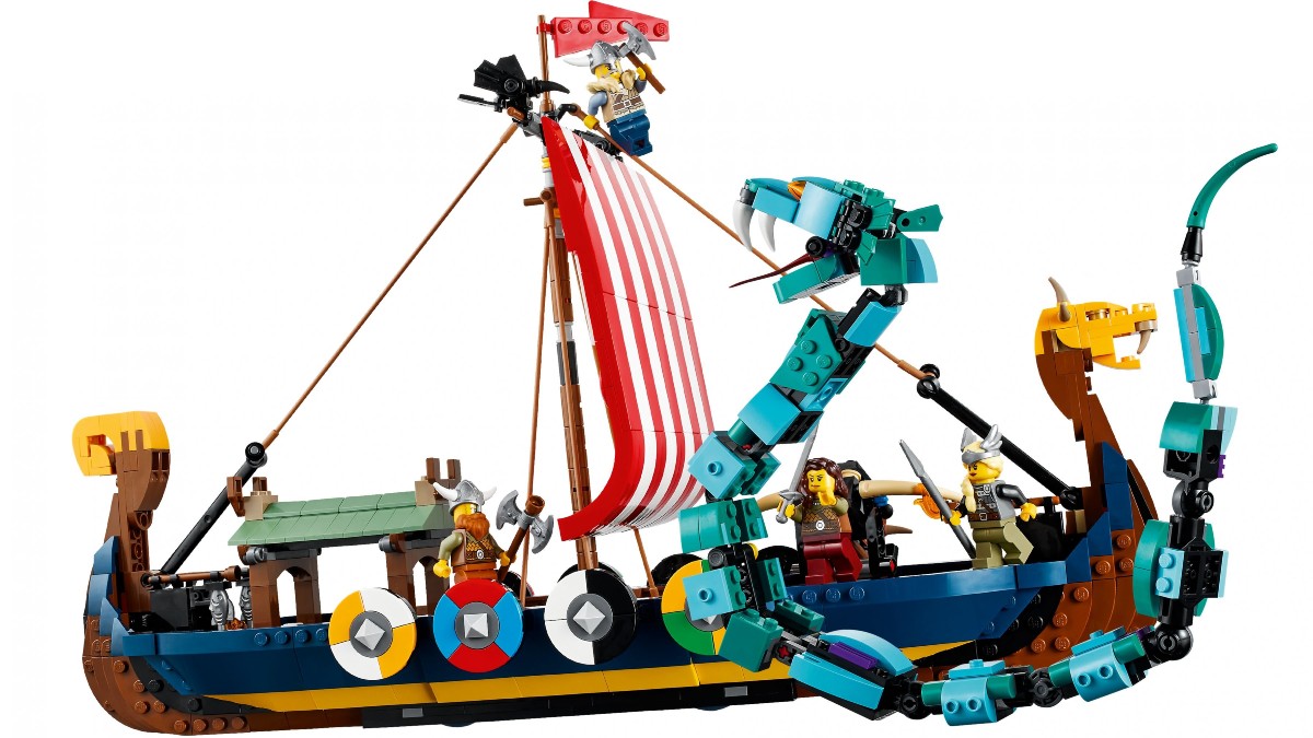 LEGO Creator 3-in-1 31132 Viking Ship and the Midgard Serpent officially revealed