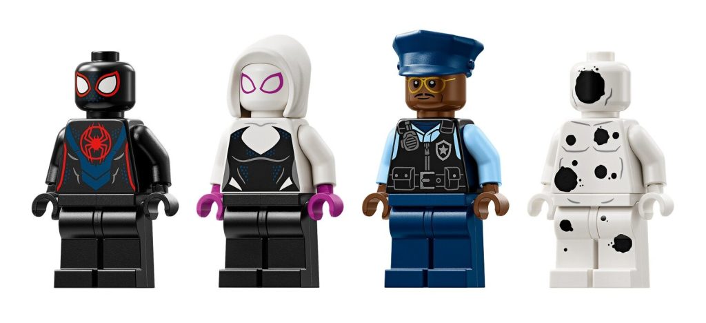 LEGO 76311 Marvel Multiwersum Miles Morales kontra Spot figurki 1024x468