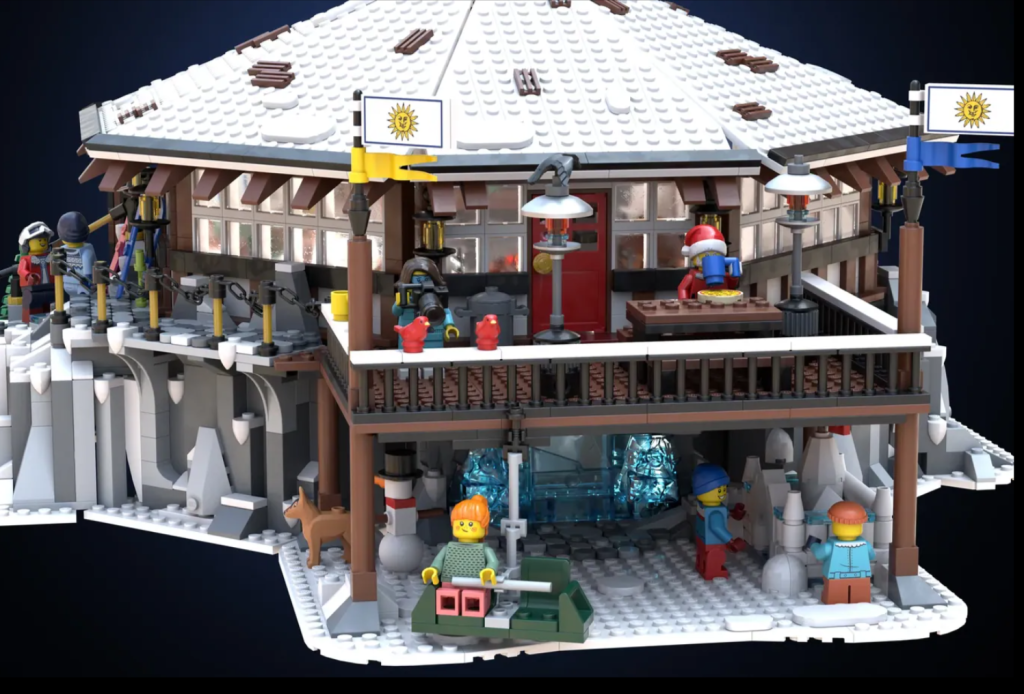 LEGO Ideas round house ski lodge 3 1024x694