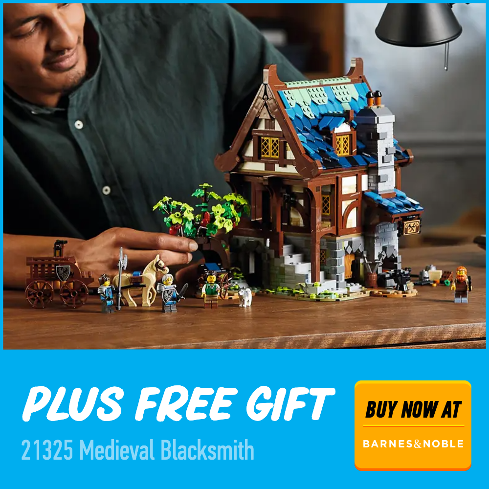 LEGO Ideas 21325 Medieval Blacksmith BN plus free gift deal card