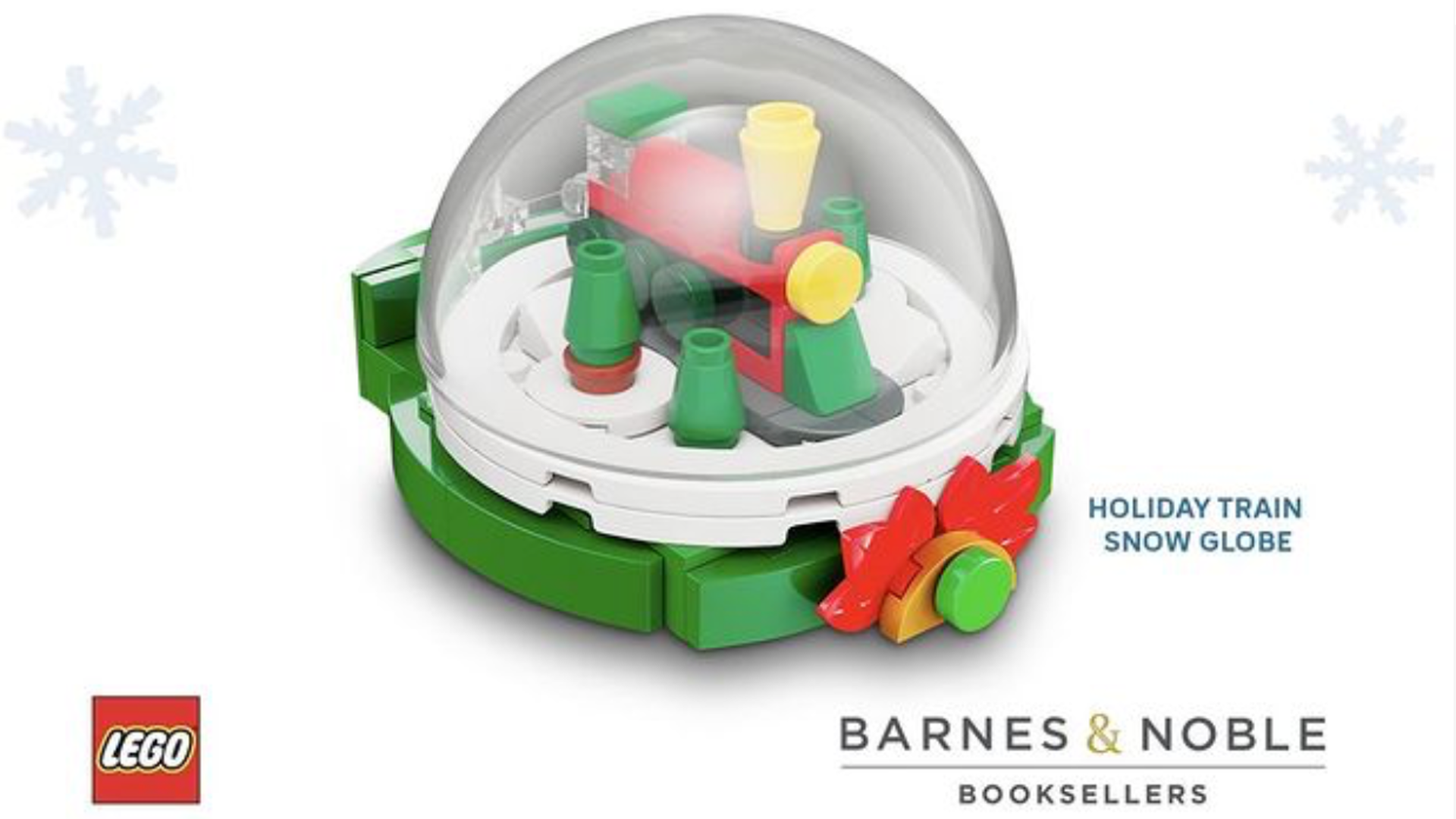 Free LEGO Holiday Train Snow Globe at Barnes & Noble