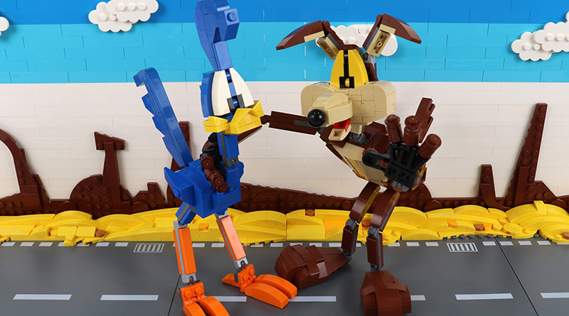 Brick Pic of the Day: Roadrunner and Wile E. Coyote