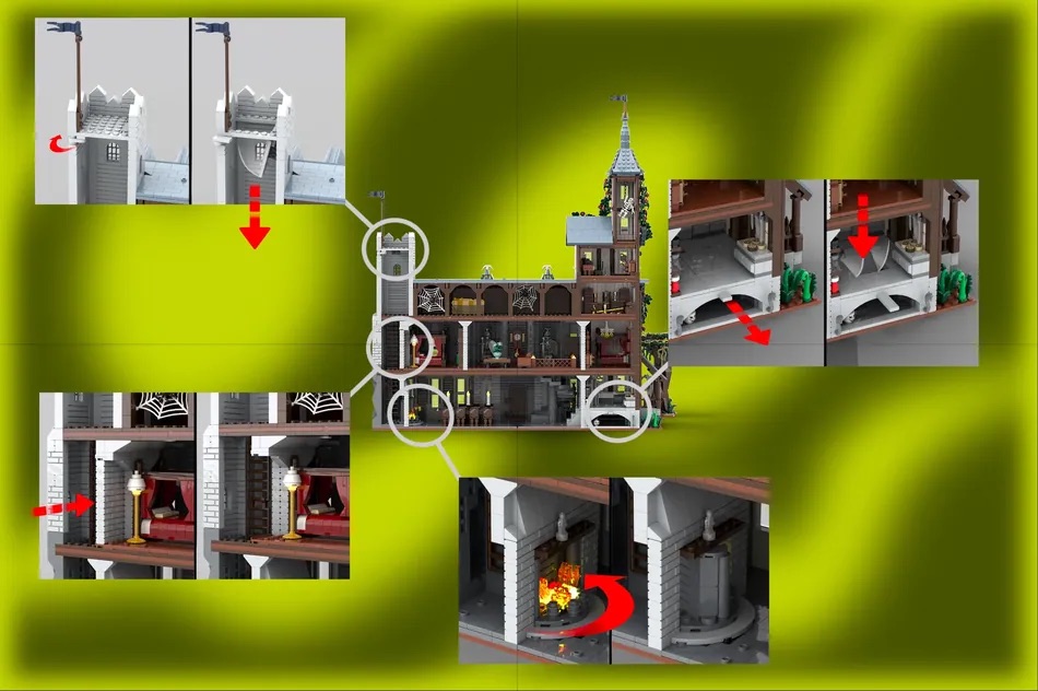 LEGO Ideas Scooby Doo And the Ravenwood Mansion 6