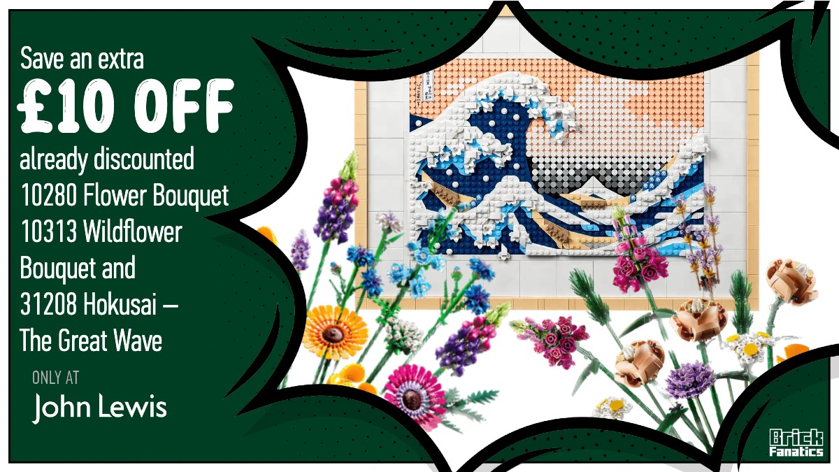 Save an extra £10 on three discounted decor-themed LEGO sets at John Lewis