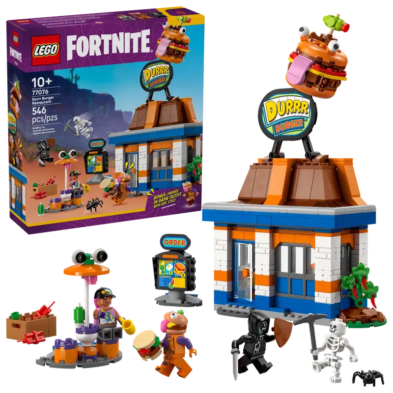 LEGO Fortnite 77076 Durrr Burger Restaurant Box