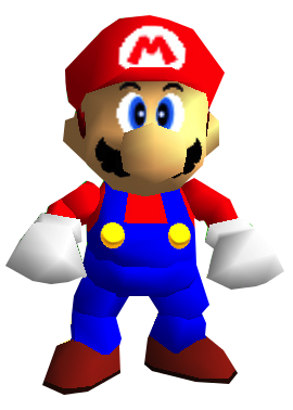 Super Mario 64 mario model