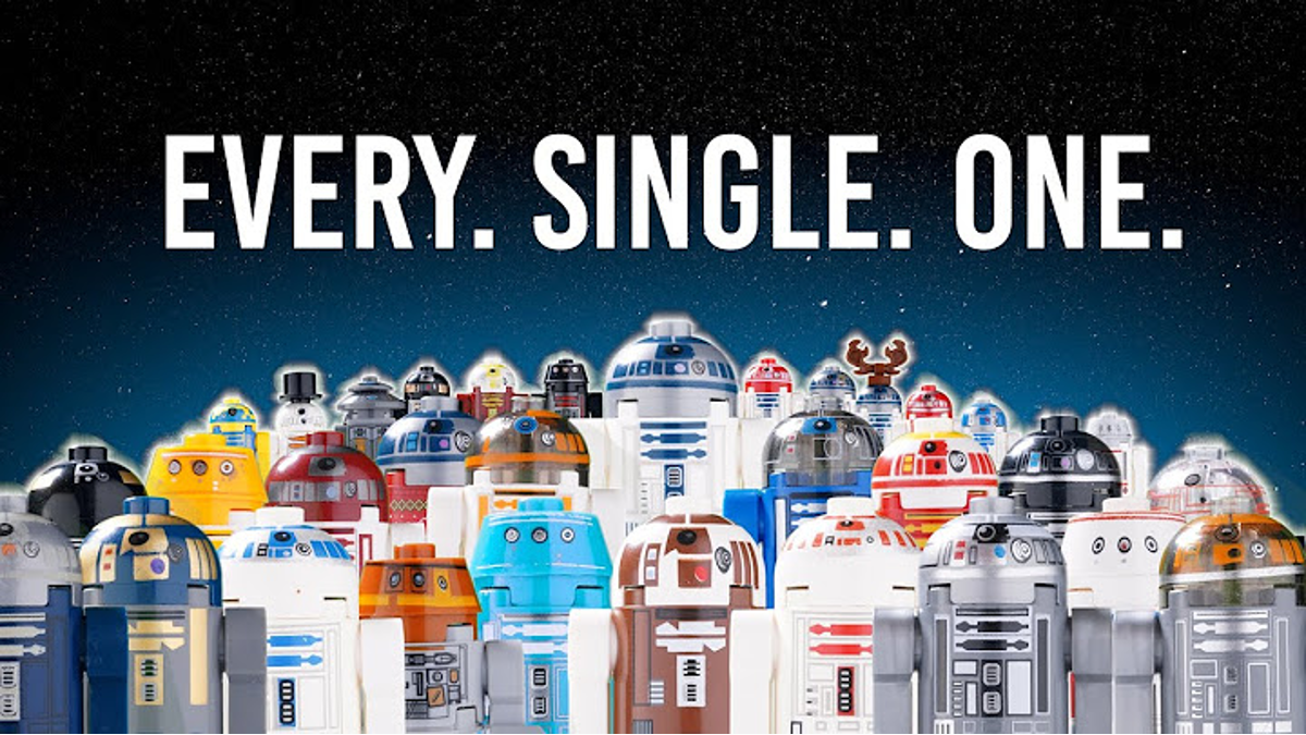How to collect every LEGO Star Wars astromech figure… the hard way