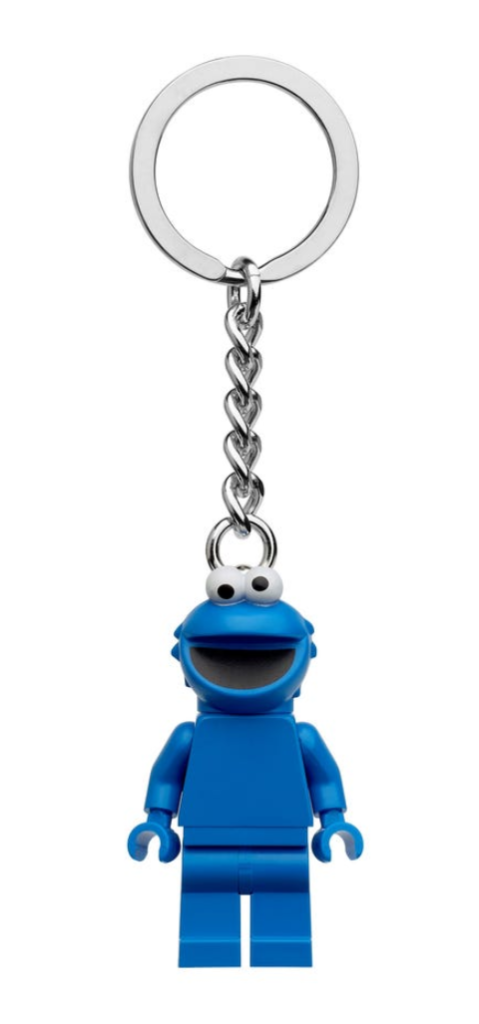LEGO Sesame Street Cookie Monster keyring